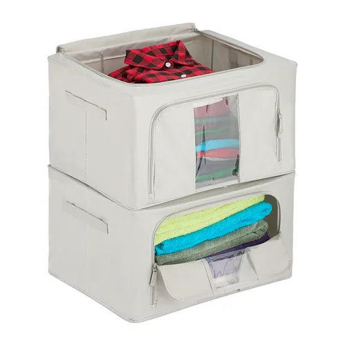 Aufbewahrungstaschen Set Kleideraufbewahrung Wäschebox Wäscheaufbewahrung Stoff