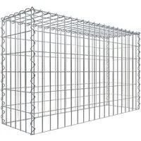 Gabiona Gabione-Anbaukorb Typ 3 - 60 x 100 x 30 cm - Gabionen-Anbaukorb mit 4 mm starkem verzinktem Drahtgitter für hohen Korrosionsschutz. Ideal zum vertikalen Wachsen von Gabionen, komplett mit Montagematerial.