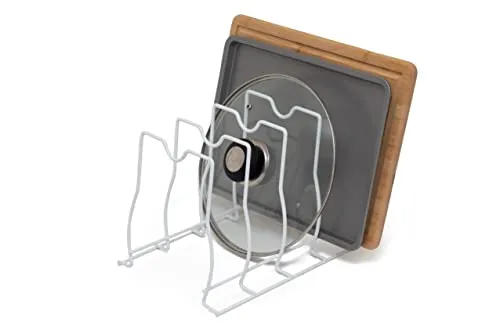 simplywire – Backwaren-, Pfannen- und Deckel-Organizer – Weiß