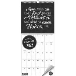 Funny Quotes Notizkalender 2026 - Typo-Planer - Format 22 x 49,5 cm
