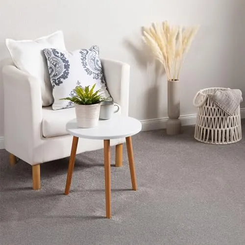 Steffensmeier Teppichboden Pisa Meterware | Auslegware für Kinderzimmer Wohnzimmer Schlafzimmer | Taupe, Größe: 100x200 cm