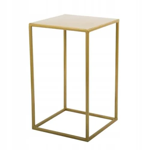 HowHomely Blumenständer Metall Gold 40 cm Hoch - Blumentreppen im Loft-Stil, solider und langlebiger Pflanzenständer für elegante Dekoration in jedem Raum.