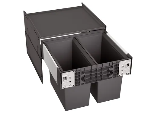 Blanco Select II 50/2 Einbau Abfallsammler - Haushaltszubehör für Unterschränke ab 50 cm, mit 2 Behältern für eine saubere und platzsparende Abfalltrennung.