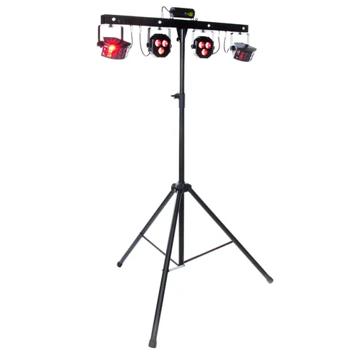 lightmaXX CLS FX Laser Bar System Derby Spot Strobe Laser - Licht-Effekte mit 4 beeindruckenden Lichteffekten, ideal für mobile DJs und Partys. Kompakt, leicht und einfach zu bedienen mit 37 Showprogrammen für eine abwechslungsreiche Lichtshow.
