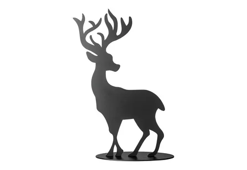 Fink Weihnachtsfigur Hirsch JASPER – elegante Weihnachtsdeko aus Eisen - Die stilvolle Weihnachtsfigur Hirsch JASPER überzeugt mit mattschwarzer Oberfläche und feinen Details. Ideal zur festlichen Dekoration auf Tischen, Regalen oder Fensterbänken – ein echter Blickfang für die Winterzeit.