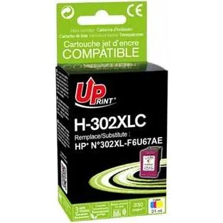 Print UPrint kompatibel Ink mit F6U67AE, HP 302XL, H-302XLCL, color, 400S, 18ml (Color) (35545933)