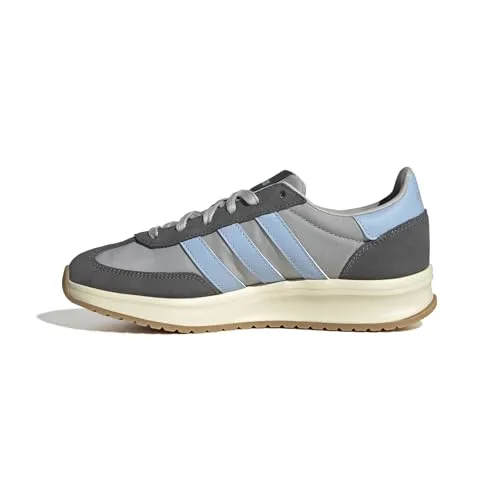 adidas Damen Run 70S 2.0 Schuhe - Grey Two/Glow Blue, 37.5 EU - Damen-Sneaker mit Cloudfoam Zwischensohle für ultimativen Komfort, ideal für Sport und Freizeit. Tipp: Eine Nummer größer kaufen!