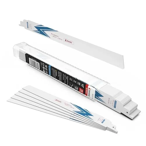EZARC Säbelsägeblätter R1226PM+ Geeignet für Heavy-Metal Schneiden 300mm 14TPI 25tlg