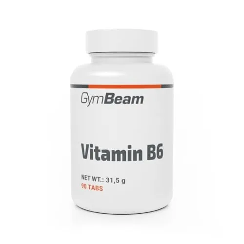 GymBeam Vitamin B6 Kapseln – Nahrungsergänzungsmittel mit Pyridoxinhydrochlorid, 90 Kapseln