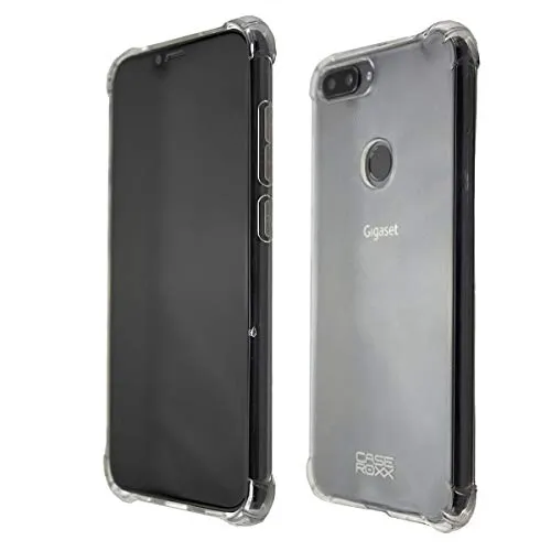 caseroxx TPU-Hülle und Displayschutzfolie für Gigaset GS195, Set (TPU-Hülle in transparent)