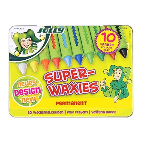 Jolly Superwaxies Wachsmalstifte, 10er Set von JOLLY