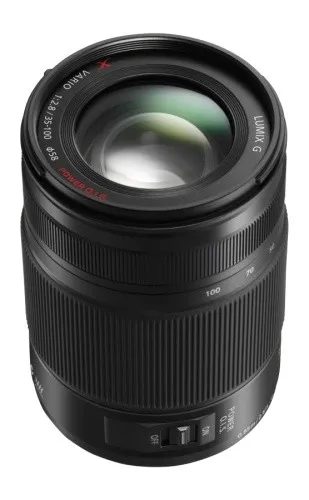 Panasonic H-HS35100E LUMIX G X Vario Telezoom 35-100 mm F2.8 Objektiv - Objektive mit durchgehend F2,8 Lichtstärke und Power O.I.S. Bildstabilisator für atemberaubende Aufnahmen, ideal für LUMIX G-Serie und Micro Four Thirds Kameras.