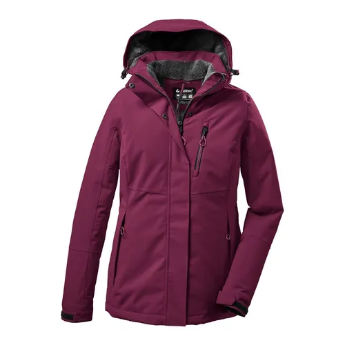 KILLTEC KOW 170 KG WMN JCKT - Damen Funktionsjacke - Sportliche Funktionsjacke für Damen, wasserdicht und atmungsaktiv mit abnehmbarer Kapuze, ideal für Outdoor-Aktivitäten bei jedem Wetter.
