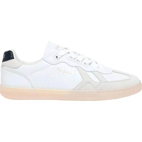 Pepe Jeans Herren Ball Club M Sneak, weiß, 41 EU - Herren-Sneaker aus nachhaltigen Materialien mit robuster Konstruktion und klassischem Stil, perfekt für Alltag und Freizeit.