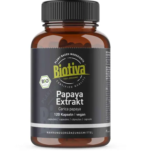 Biotiva Papaya Extrakt Kapseln Bio