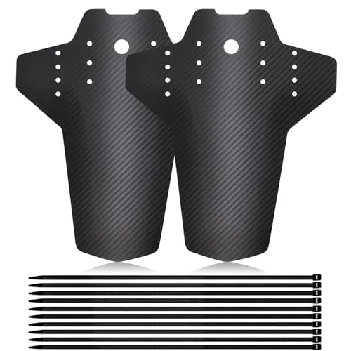 alwaiiz 2 Stück Mudguard MTB Schutzbleche Mountainbike Fahrrad Schutzblech MTB Spritzschutz Für 26/27.5/29 Zoll Vordere und Hintere Schlamm schaber Spritzschutz