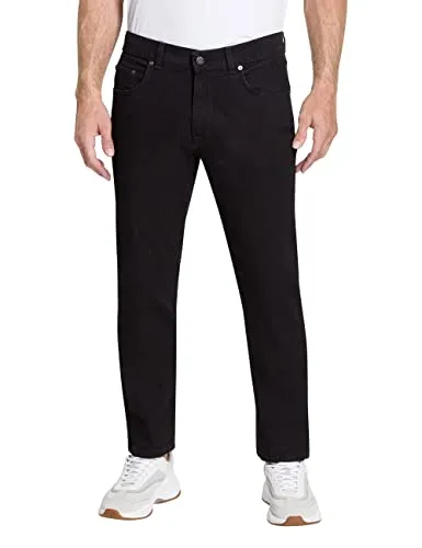 PIONEER AUTHENTIC JEANS Herren Jeans Ron | Regular Fit Black Raw - Jeans für Herren im Regular Fit, ideal für jeden Anlass. Robustes Material mit 10.8 oz Stoffgewicht und klassischem 5-Pocket-Design.
