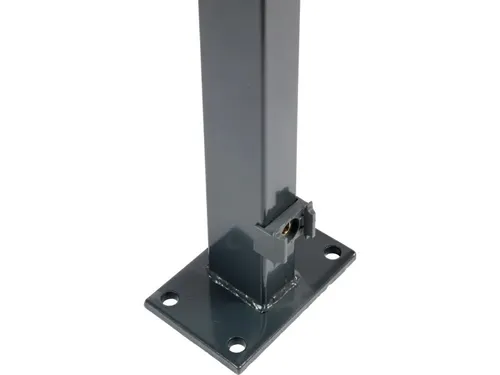 Produktbild Zaunpfosten mit angeschweißter Bodenplatte 89 cm Anthrazit