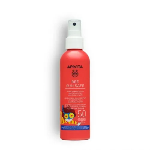 Apivita Sonnenschutzcreme HYDRA SUN Spray infantil SPF50 – 200ml - 200 ml Spray für den optimalen Sonnenschutz empfindlicher Kinderhaut. Mit natürlichen Inhaltsstoffen für eine sanfte Anwendung im Freien.
