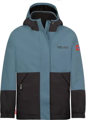 Trollkids Kids Kjerag 3in1 Jacket steel blue/black - Größe 104 Kinder 570