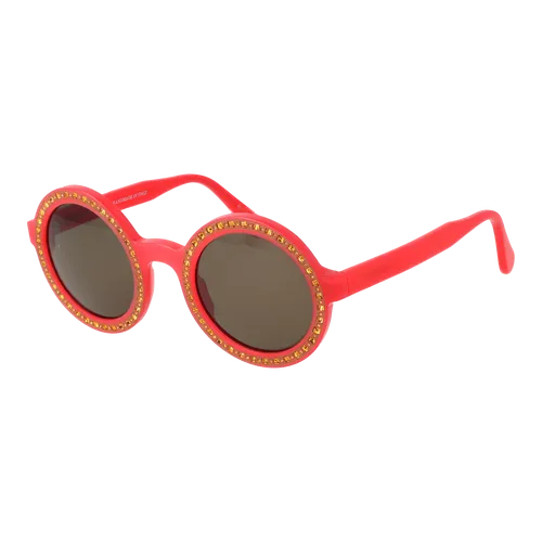 Andy Wolf Sonnenbrille Wonder D 46 Unisex - Stylische Unisex-Sonnenbrille mit rot-äzetat Rahmen und 100% UV-Schutz. Kompakt und ideal für sonnige Tage, inklusive Original-Etui.