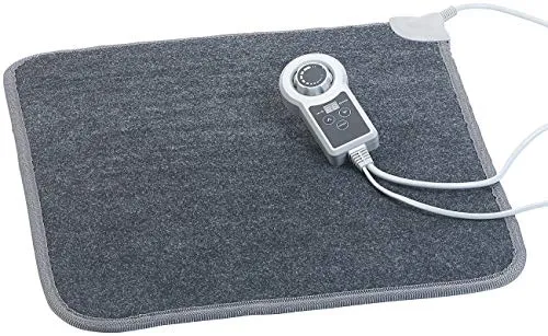 infactory Beheizbare Fußmatte: Beheizbare Fußboden-Matte, Vliesstoff, 50x55 cm, 60 °C, 66 W (Heizfußmatte, Heizmatten, Matratzenauflage)