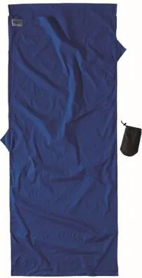 Cocoon Leicht-Reiseschlafsack 220x90cm, Baumwolle, blau