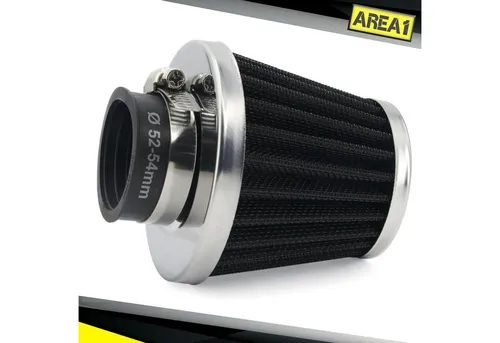 Area1 Luftfilter Universal Tuning Sport Luftfilter Filter, Anschluss 51 52 53 54 mm