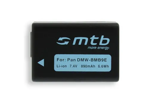 mtb more energy [BAT-247 - Li-Ion] Kamera-Akku kompatibel mit Akku-Typ Panasonic DMW-BMB9E 890 mAh (7,4 V), passend für: Panasonic Lumix DMC-FZ40, FZ45, FZ47, FZ48, FZ60, FZ62, FZ70, FZ72, FZ82, FZ100, FZ150 // Panasonic DE-A84A …