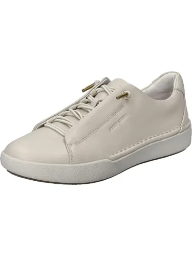 Josef Seibel Damen Low-Top Sneaker Claire 24,Weite G (Normal),Wechselfußbett,Freizeitschuhe,Turnschuhe,Laufschuhe,Creme,40 EU
