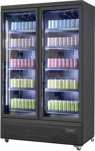 Gastro Getränkekühlschrank mit 2 Glastüren