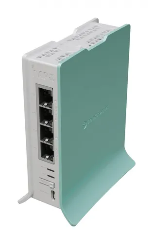 MikroTik hAP ax lite L41G-2axD Router - Kompakter Dual-Band Router mit Wi-Fi 6 Technologie für schnelle Internetgeschwindigkeiten und verbesserte Netzwerkkapazität.