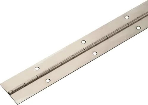 Gedotec Klavierband zum Schrauben | Türband gerollt | Tür-Scharnier Edelstahl V2A | Anschraubband 1500 x 32 mm | STABILO | Möbelscharnier gebohrt | 1 Stück - Stangenscharnier