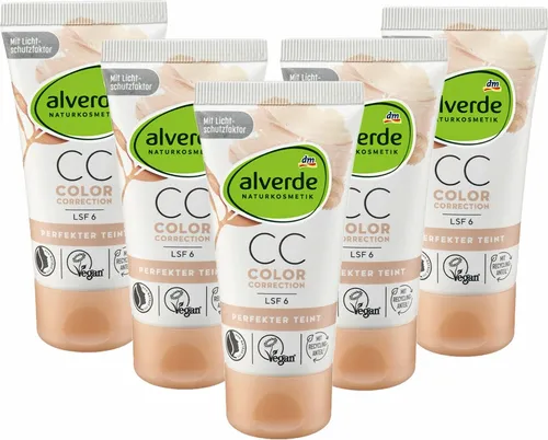 alverde Getönte Gesichtscreme CC Color Correction