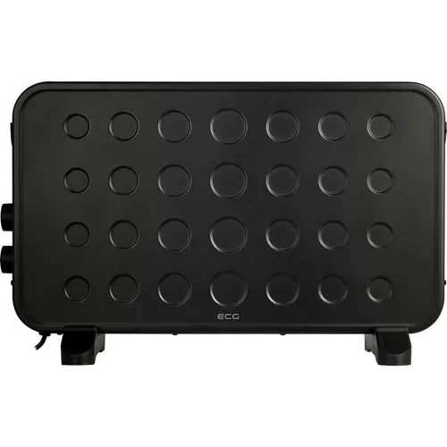 ECG TK 2070 Konvektor Heizgerät, Black - Elektroheizkörper mit TURBO-Funktion, stufenloser Thermostat-Regelung und 2 Leistungsstufen für effiziente Wärmeverteilung.