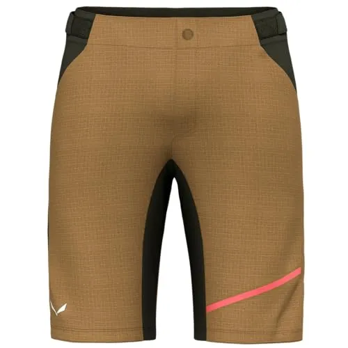 Salewa Herren Vento Hemp/Dst M Short, Golden Brown, M EU - Fahrradhosen aus hochwertigem Material, das kühl und bequem hält – ideal für lange Fahrten und maximalen Komfort.