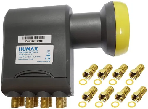 Humax Humax Gold Octo LNB, digitales Satelliten universal LNB mit LTE-Filter Universal-Octo-LNB