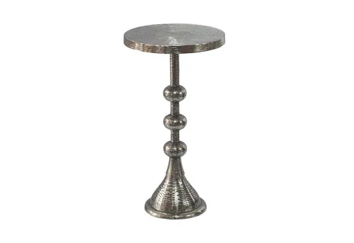 Wohnling Beistelltisch WL7.475 aus Aluminium – Eleganter Anstelltisch in Silber