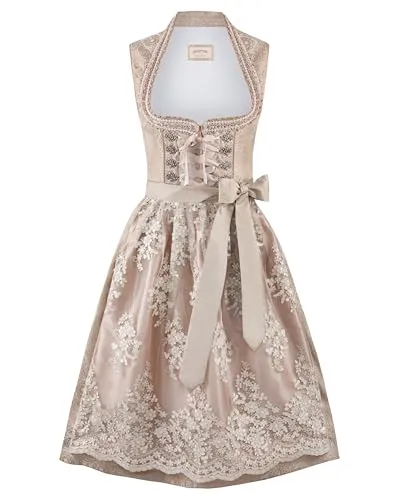 Stockerpoint Damen Gabrielle Midi Dirndl, Creme, 46 in beige von Stockerpoint