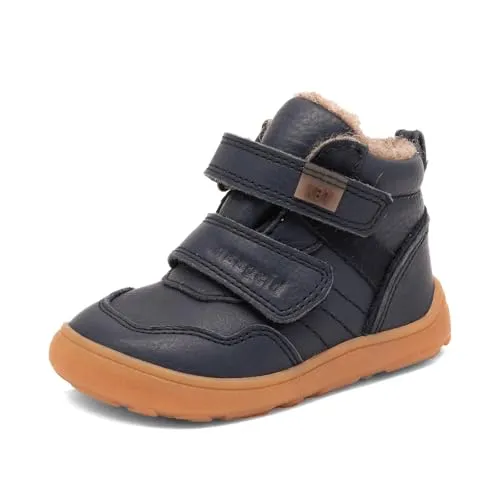 Bisgaard Barefoot Becky Tex Navy EU 28 - Trendige Kindersneaker - Sneaker für Kinder mit wasserdichter, atmungsaktiver Wolle und Mid-Cut-Schnitt, ideal für kalte Tage und stylische Auftritte.