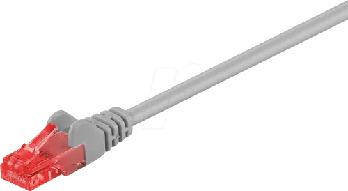 GOOBAY 93670 - Cat.6 U/UTP Patchkabel, CU, grau, 1,5 m