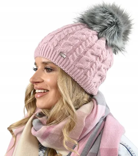 Alur Damen Beanie Wintermütze mit Bommel