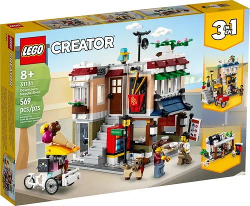 LEGO Creator 31131 - Nudelladen - LEGO Set für kreative Baumeister ab 8 Jahren, mit 569 Teilen und 2 Figuren, ideal für fantasievolles Spielen und Bauen.