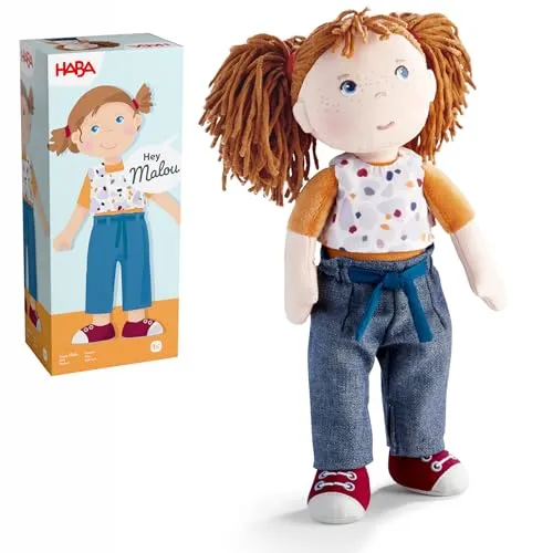 Haba Malou Puppe - Zauberhafte Haba Malou Puppe, ideal für kreative Rollenspiele und eine treue Begleiterin für Kinder.