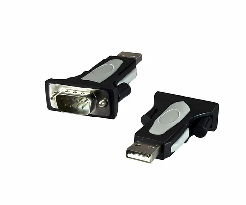 DINIC USB 2.0 Konverter USB auf RS232 seriell DB9, 9-pol D-SUB, inkl. USB Kabel
