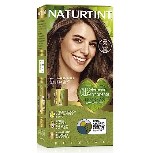 Produktbild Naturtint Biobased | Haarfarbe Oohne Ammoniak | 5G Kastanienglodbraun Hell | Hoher Anteil an natürlichen Inhaltsstoffen | 170 ml