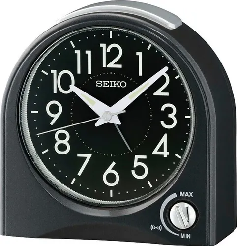 Seiko Clocks Kunststoff QHE204W Wecker in schwarz von Seiko