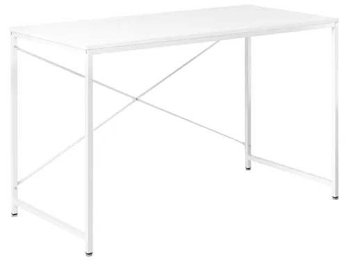 BELIANI Schreibtisch Weiß 120x60 cm