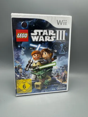 LEGO Star Wars III: The Clone Wars - Nintendo Wii - Action-/Abenteuerspiel von Lucasarts für Nintendo Wii, NEU & OVP, ideal für Star Wars-Fans und Familien mit Kindern ab 6 Jahren.