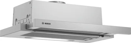 Bosch Serie 4 DFT63AC50 - Flachschirmhaube mit 368 m3/h - Dunstabzugshaube mit eleganter Einbauoption, 3 Leistungsstufen und energiesparender LED-Beleuchtung für optimale Kochfeldausleuchtung. Ideal für moderne Küchen!